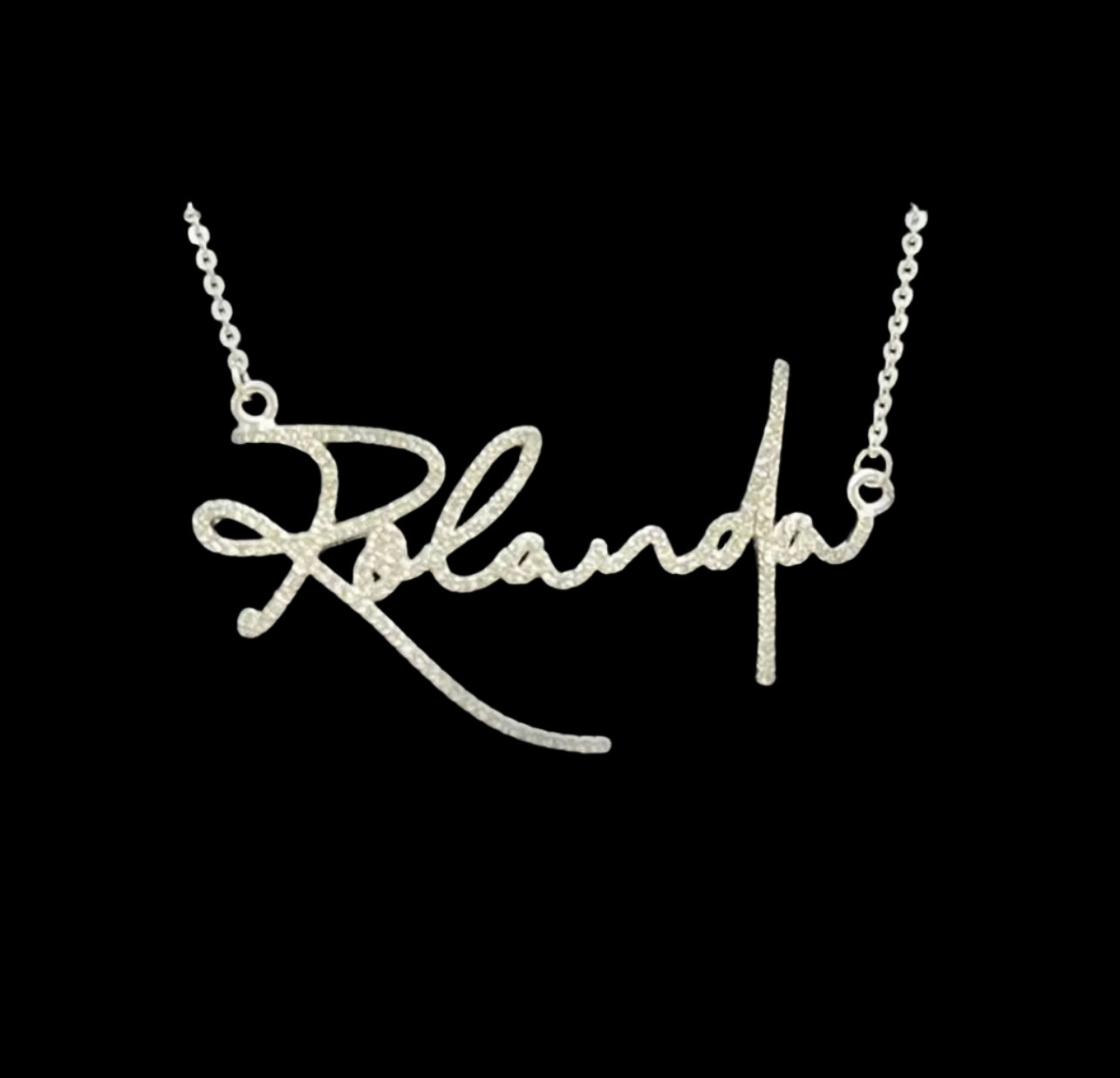 Diamonds In Your Name Necklace π