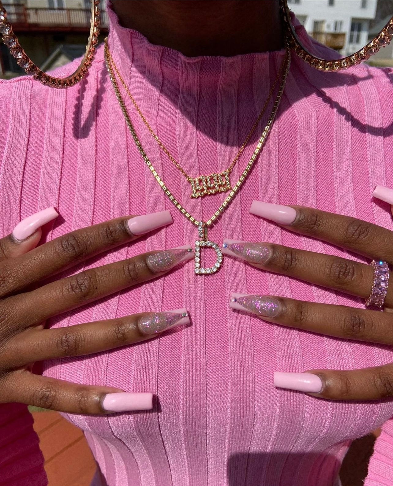 Iced Out Initial Tennis Chain