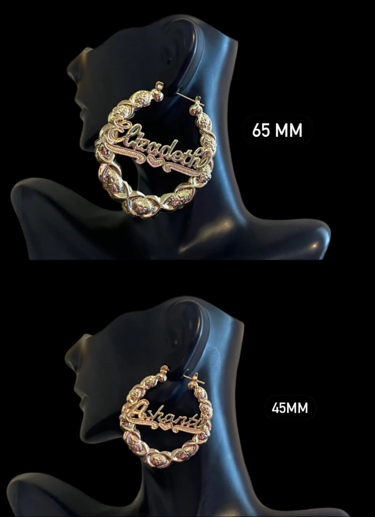 Fly Girl Custom Name Earrings