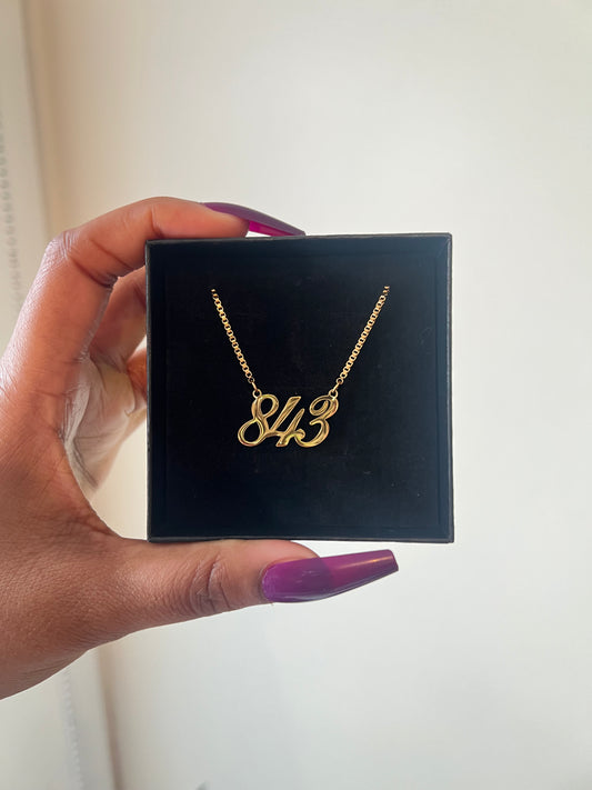 NEW! Custom Area Code Necklace