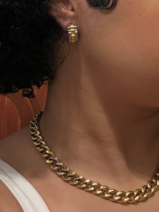 Two Toned Rolly Hoops