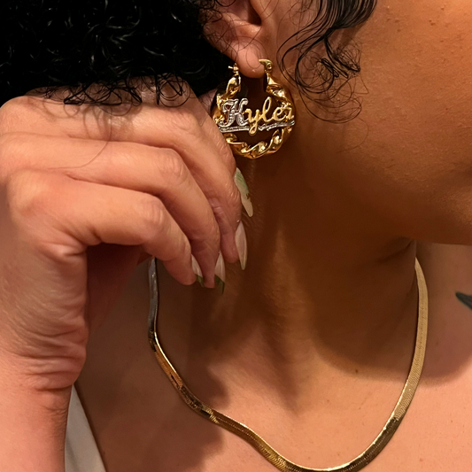 Custom Name Hoops