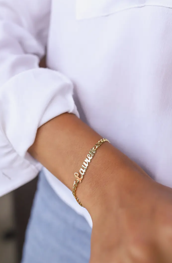 Custom Name Bracelet (cursive font)