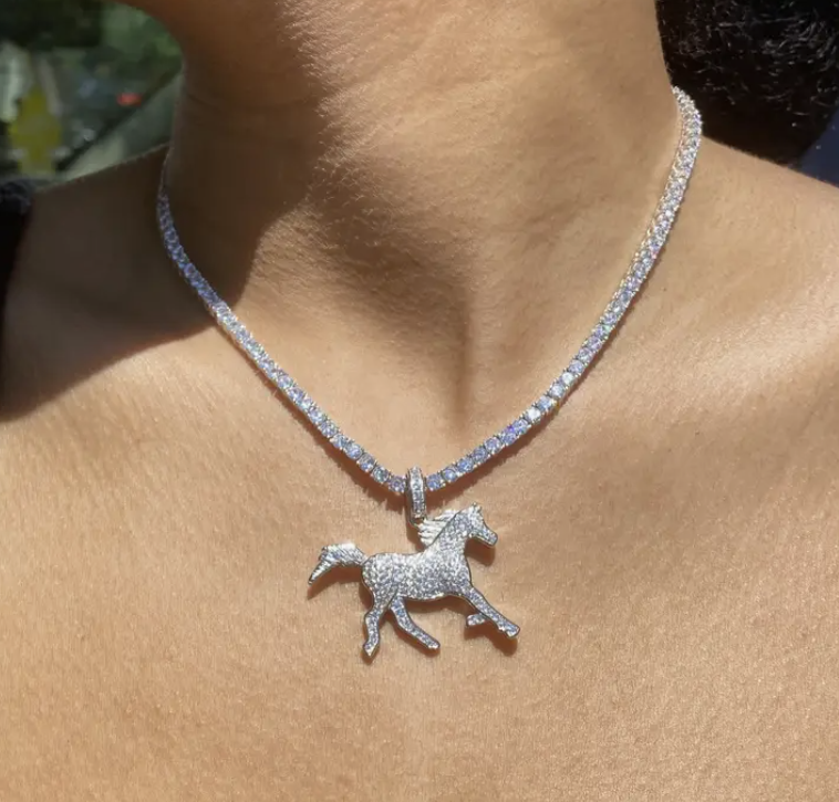 Stallion Crystal Tennis Chain (Pre-Order)
