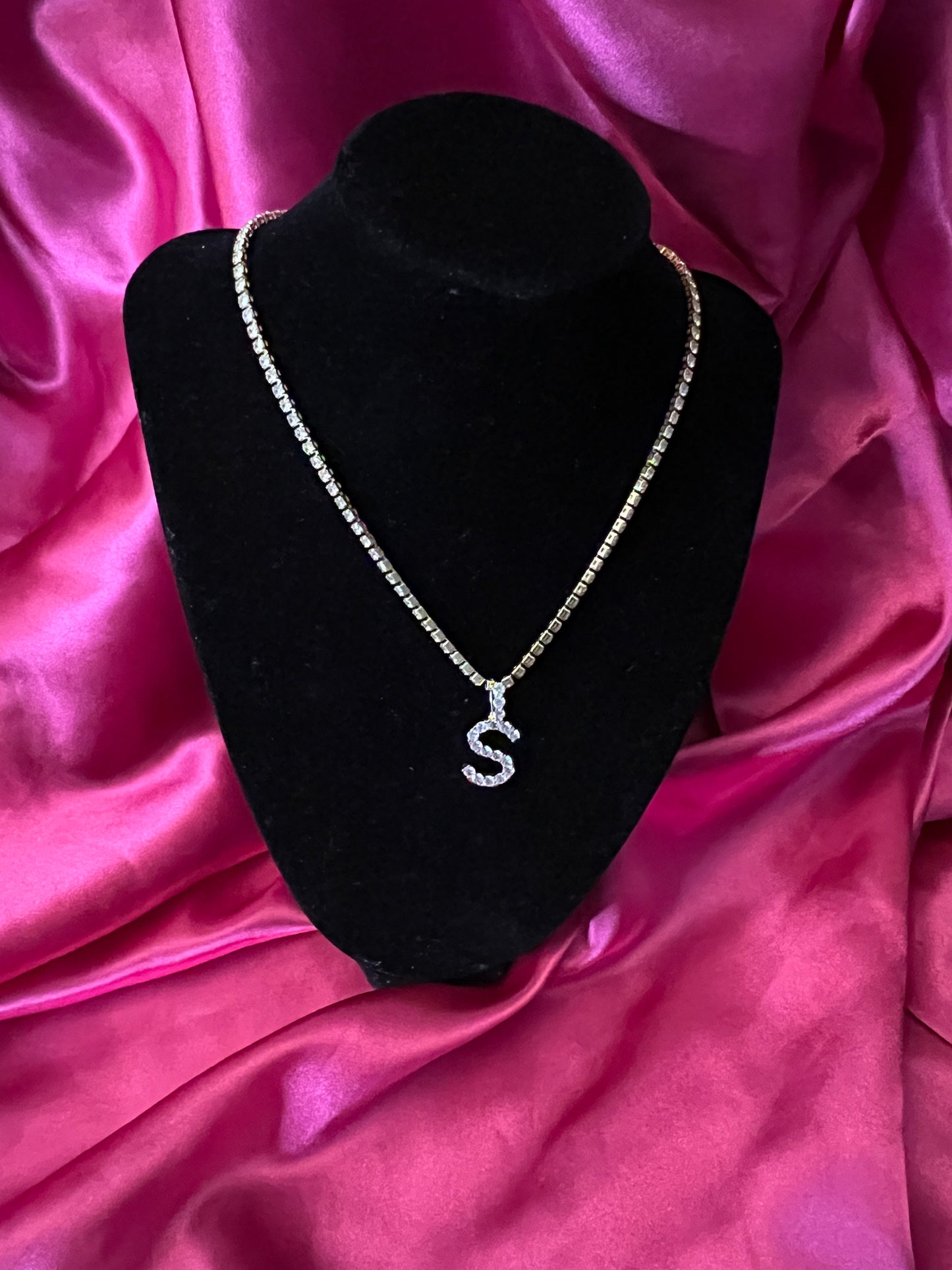 Iced Out Initial Tennis Chain