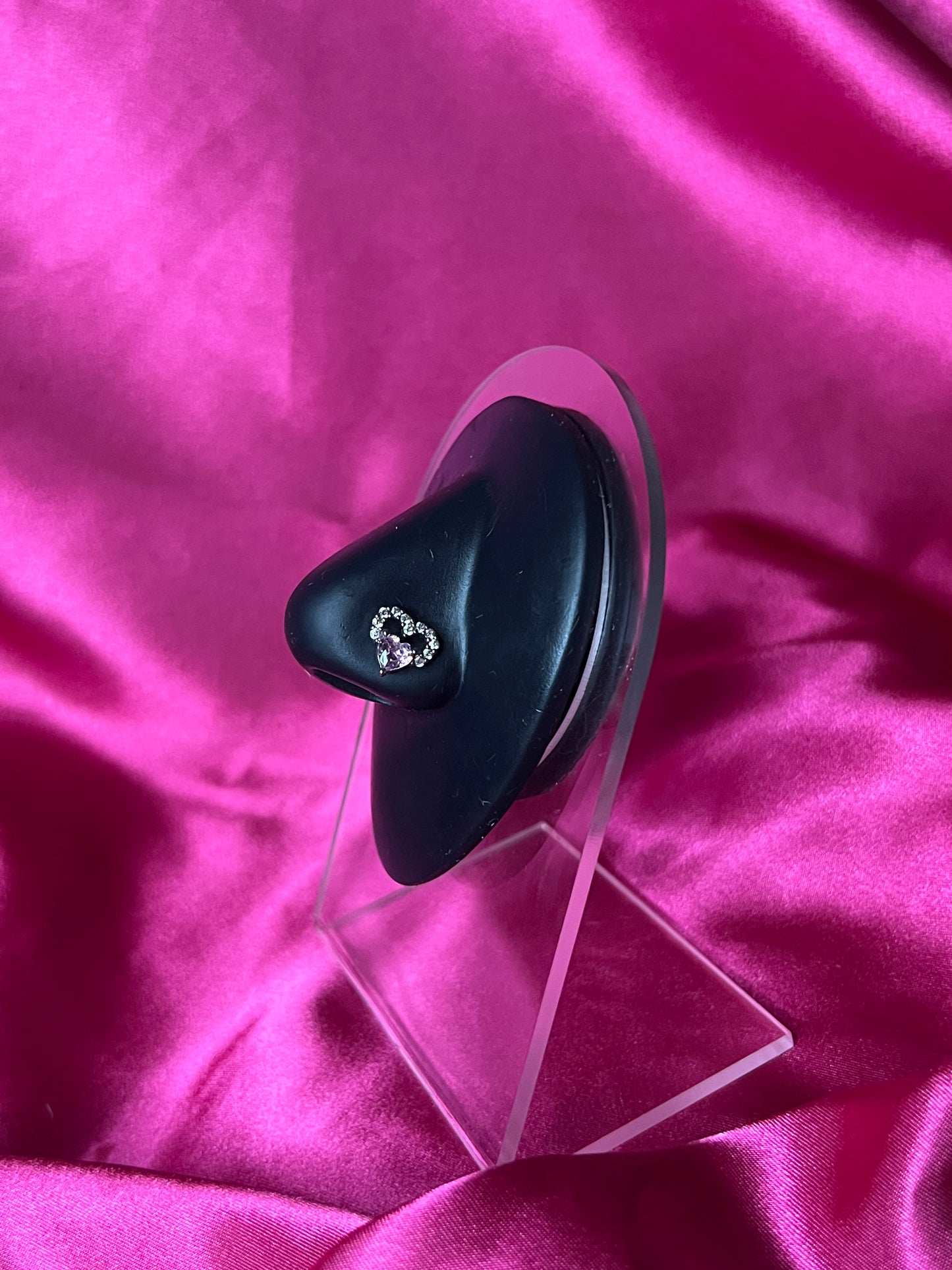Your Love Pink Diamond Nose Pin Ring