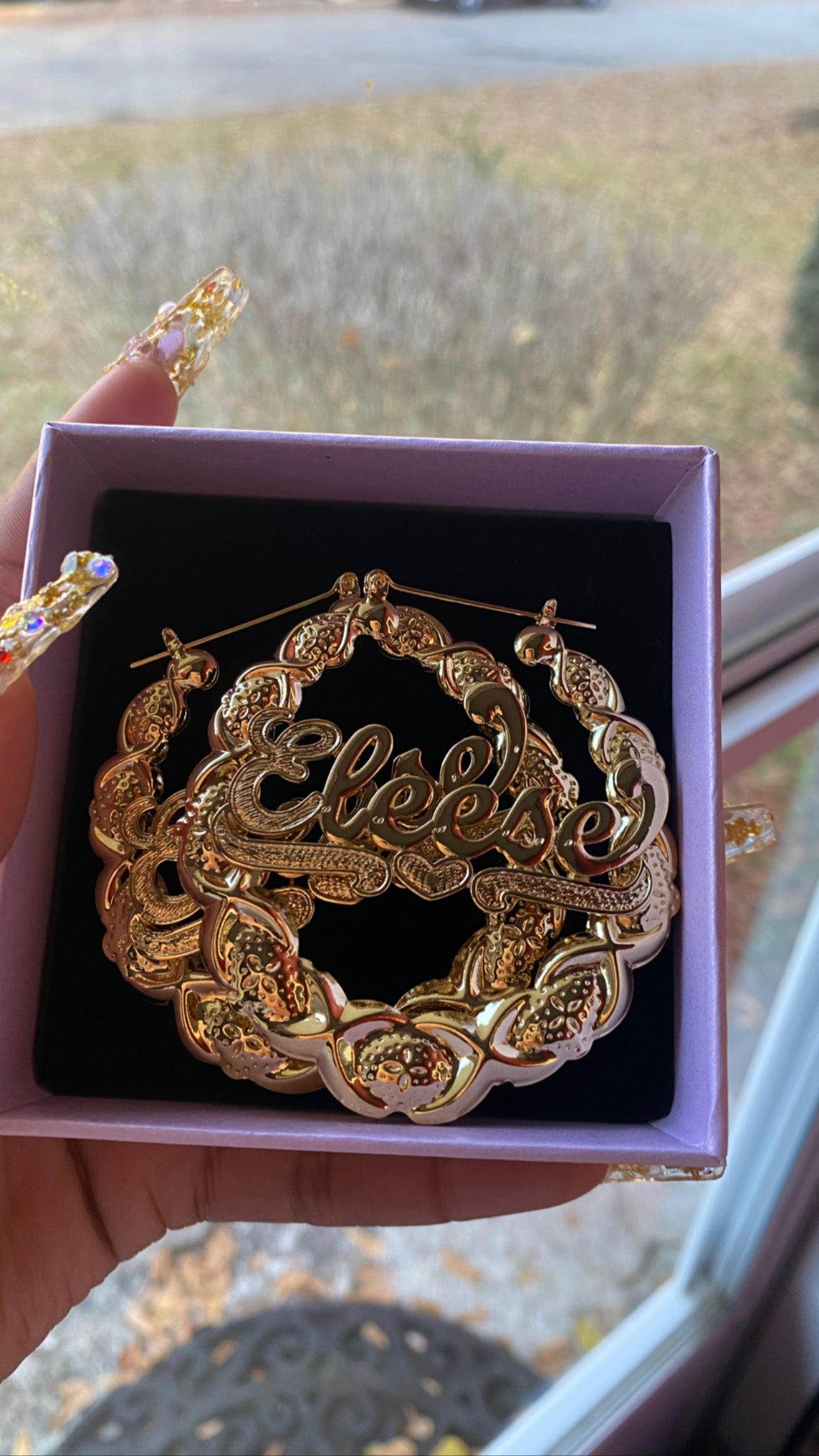 Fly Girl Custom Name Earrings