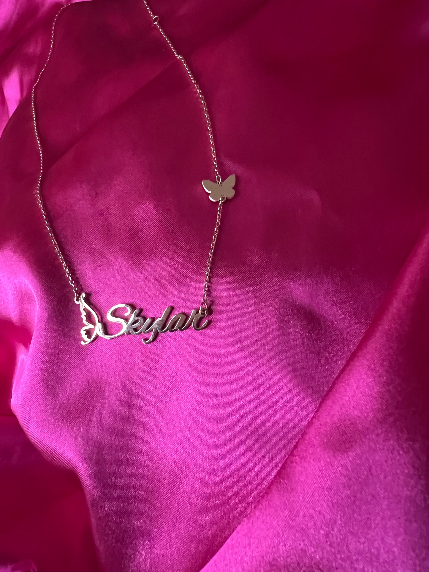 Custom Double Butterfly Necklace