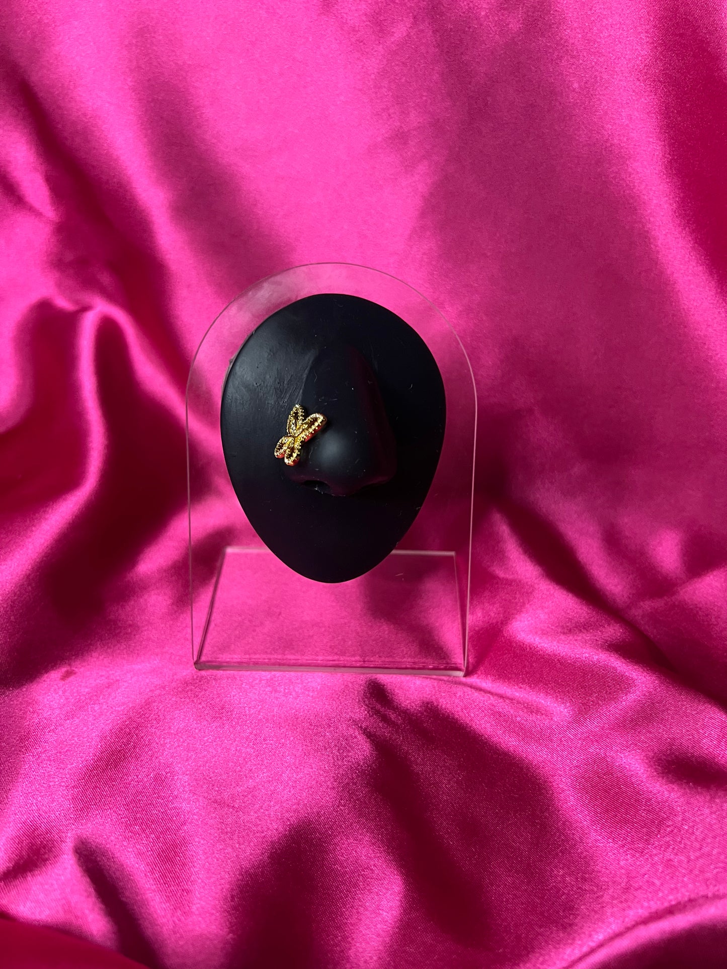 Gold Butterly Nose Pin Ring