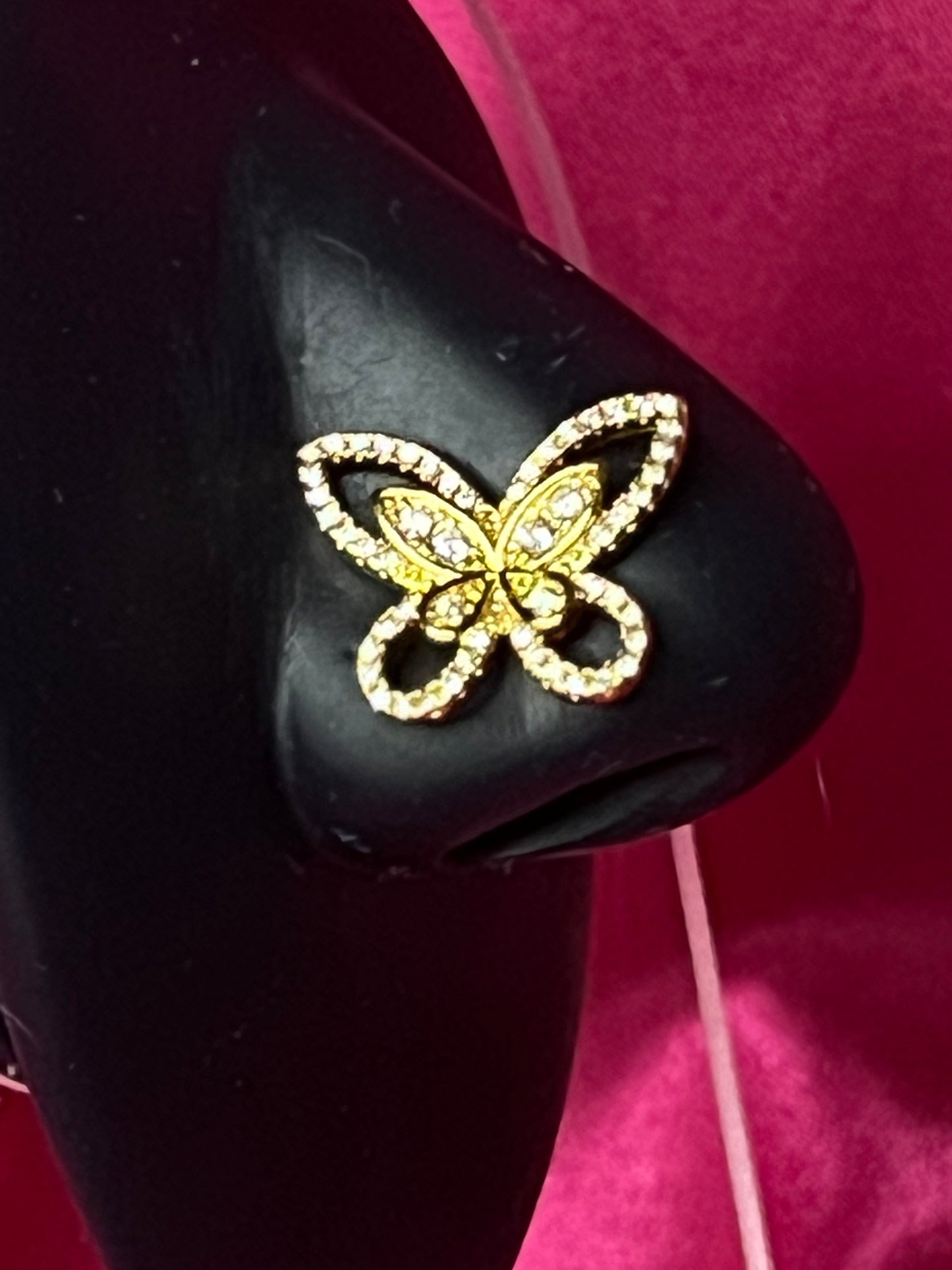 Gold Butterly Nose Pin Ring