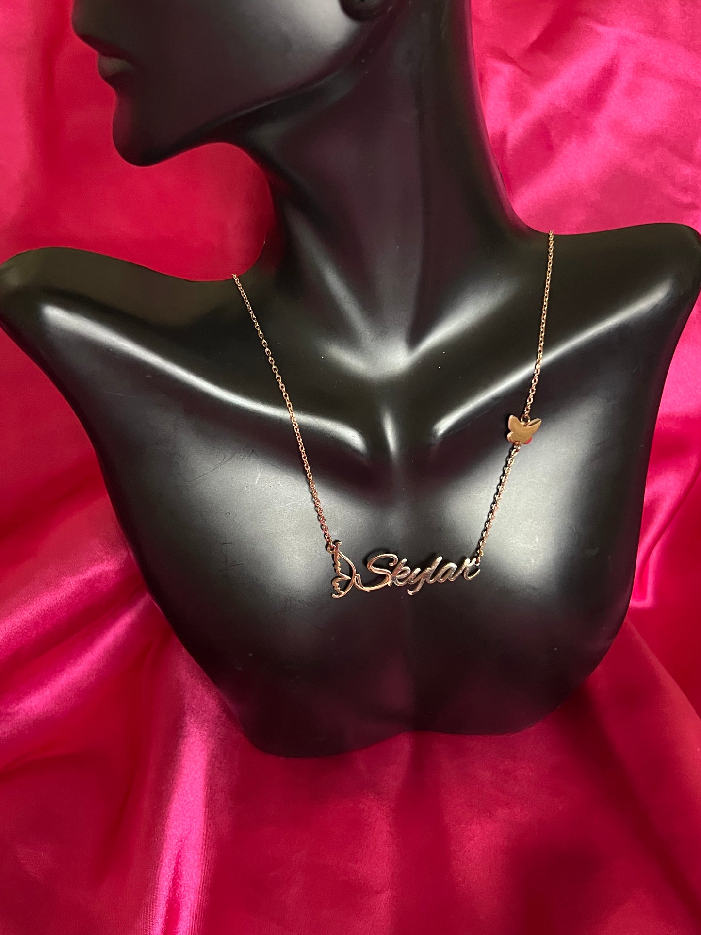 Custom Double Butterfly Necklace