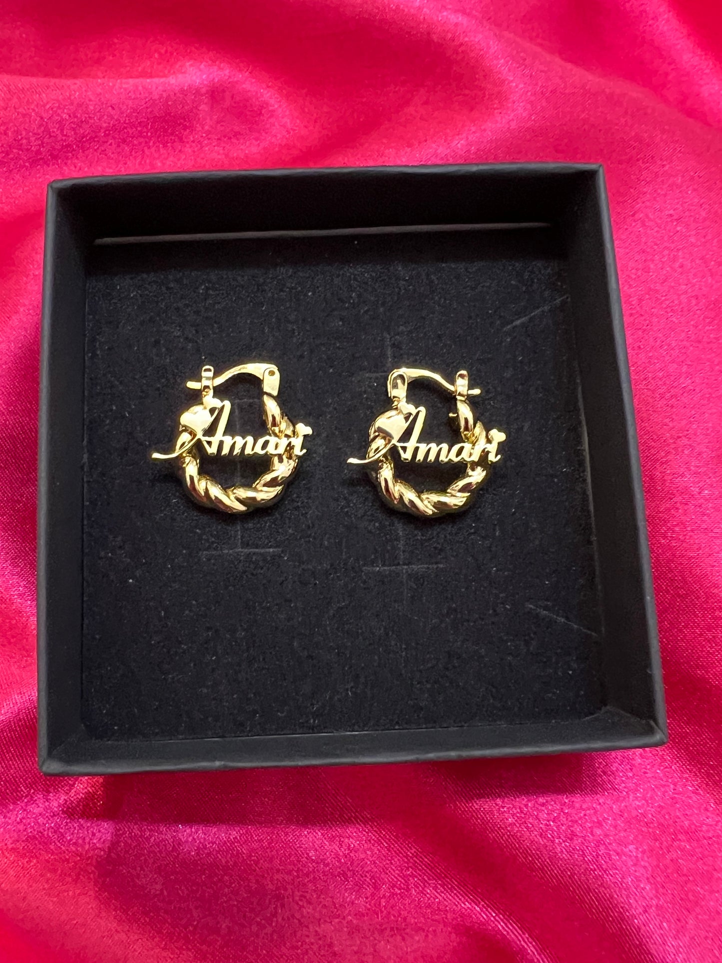 Extra Small Custom Name Hoops