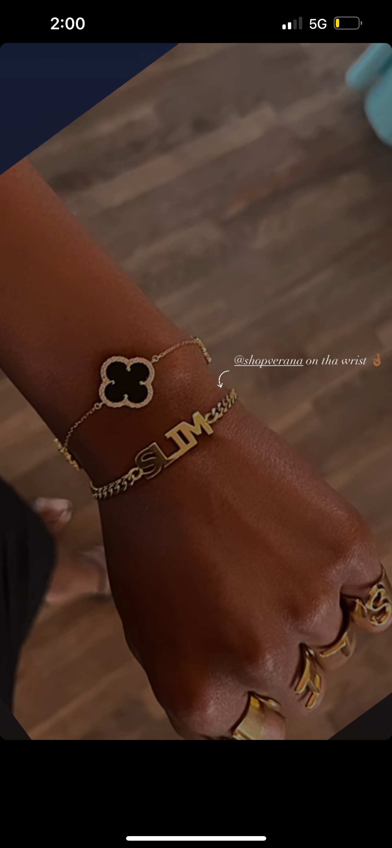 Customized Name Bracelet (large cap letter)