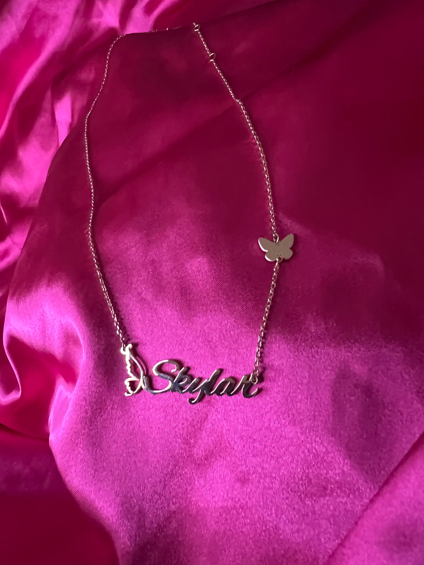 Custom Double Butterfly Necklace