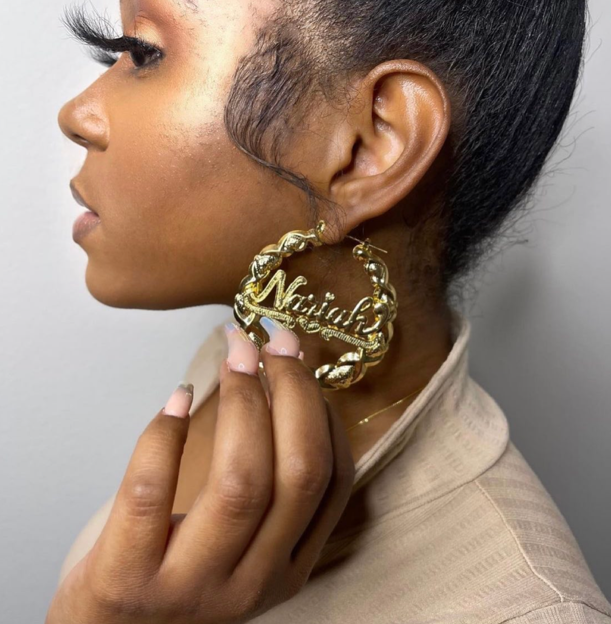 Fly Girl Custom Name Earrings