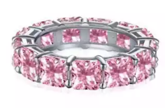 Pink Ice Ring Band