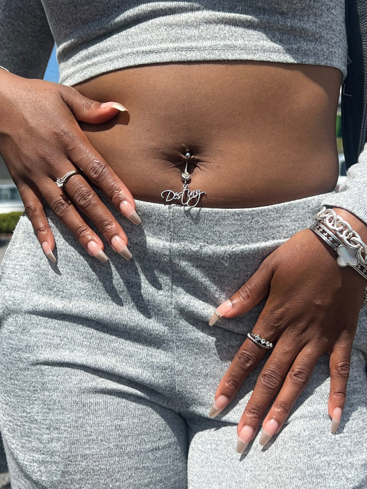 Custom Name Belly Ring
