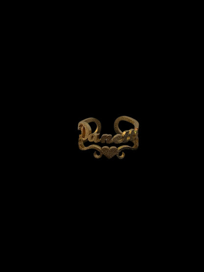Heart Name Ring