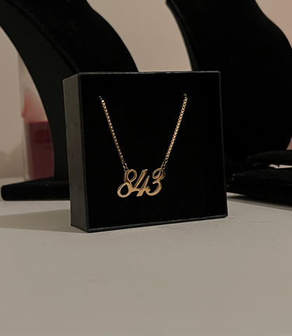 NEW! Custom Area Code Necklace