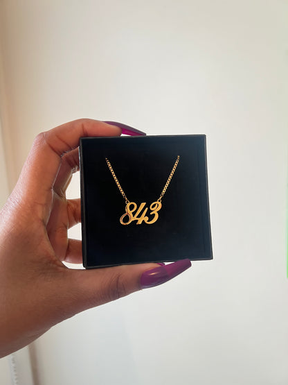NEW! Custom Area Code Necklace