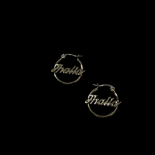 Custom Name Hoops