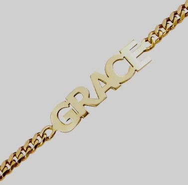 Customized Name Bracelet (large cap letter)