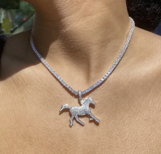 Stallion Crystal Tennis Chain (Pre-Order)