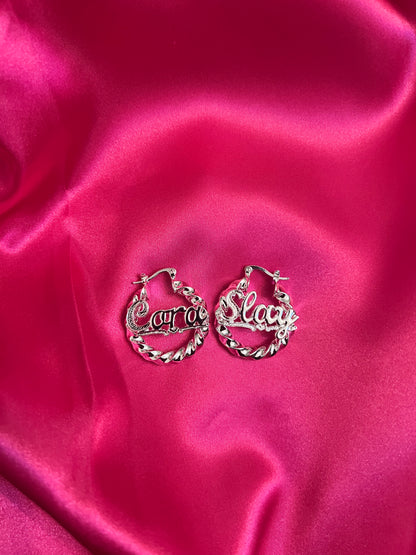 Custom Name Hoops