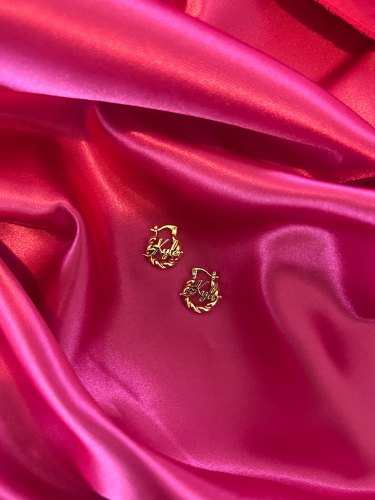 Extra Small Custom Name Hoops