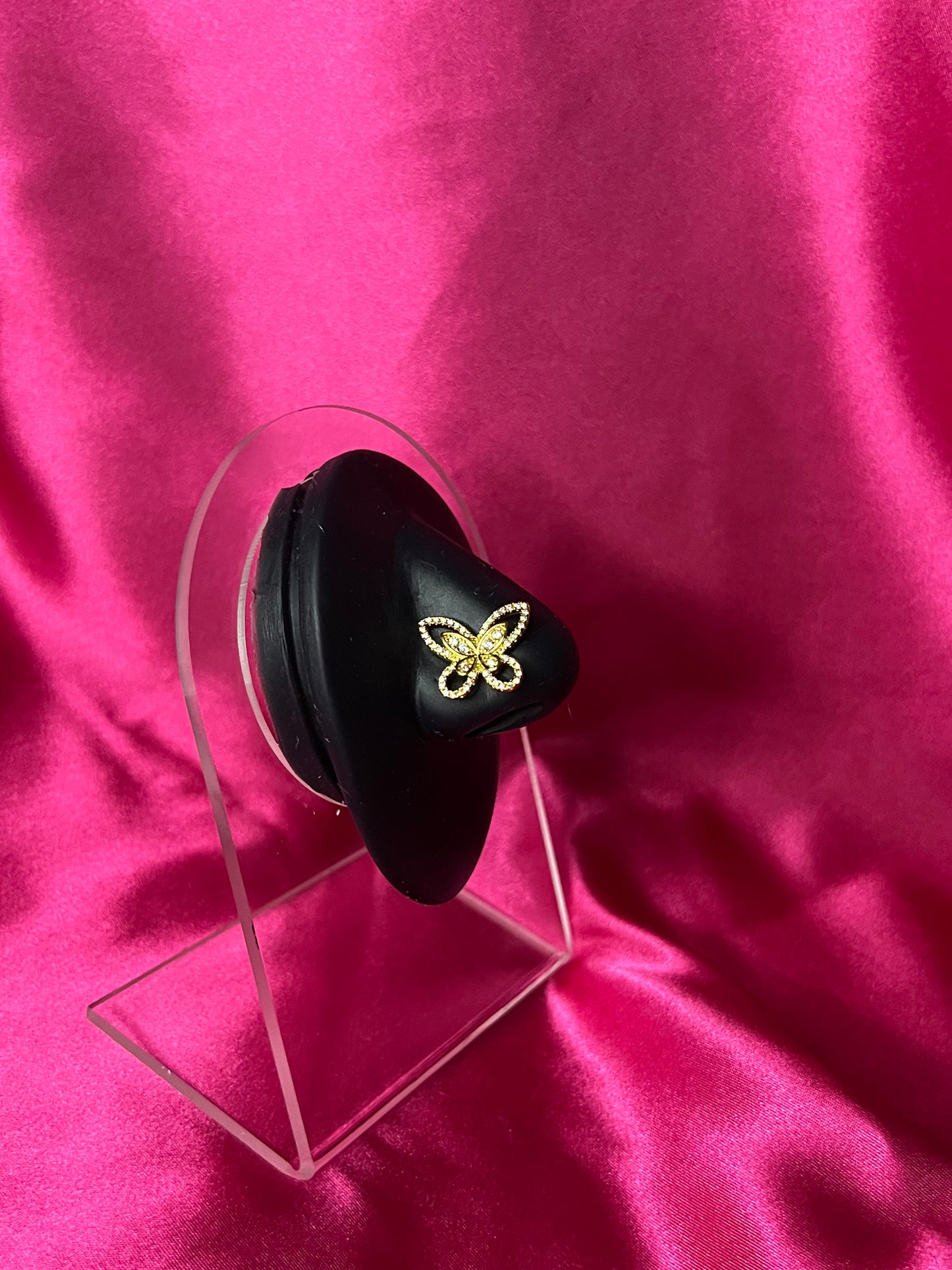 Gold Butterly Nose Pin Ring