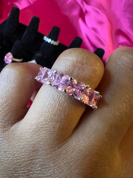 Pink Ice Ring Band